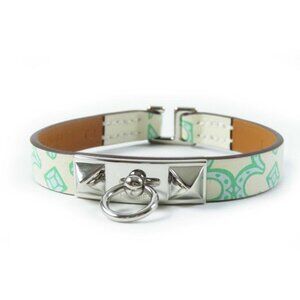 Hermes 2023 Rival Mini Silver Hardware Bracelet Leather Multi T2